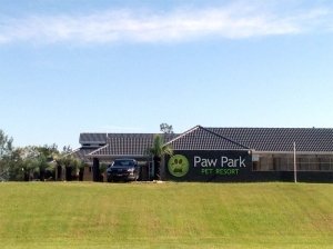 Paw Park Pet Resort Signage From Highway